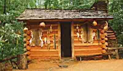 Cherokee hytte - efter de hvides ankomst