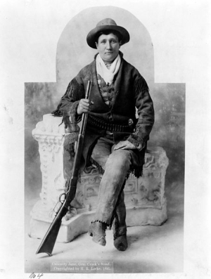 Calamity Jane, ca. 1895, fra Buffalo Bill's Wild West Show