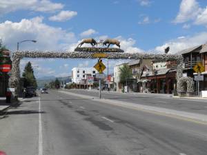 U. S. 89 er hovedgade i Afton, Wyoming