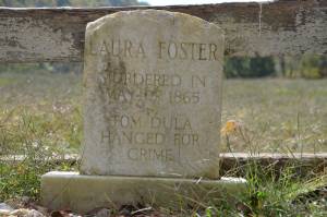 Laura Fosters gravsten