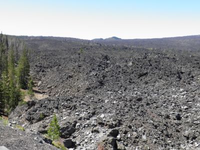 The Lava flow near McKenzie Pass, Oregon