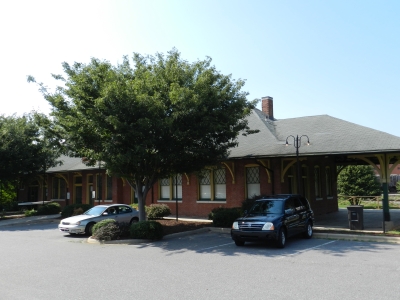 The train depot from 1906 and former Visitor Center