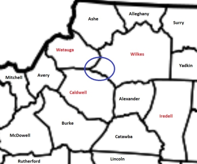 Northwestern North Carolina Counties