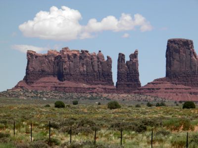 Butte in Monument Valley