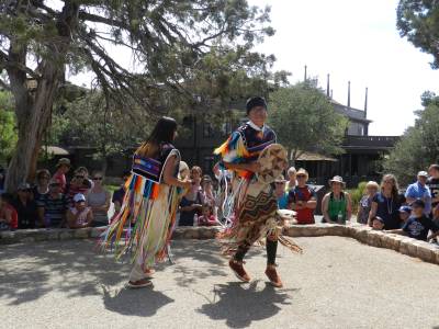 Navajo dance performance at Hopi House