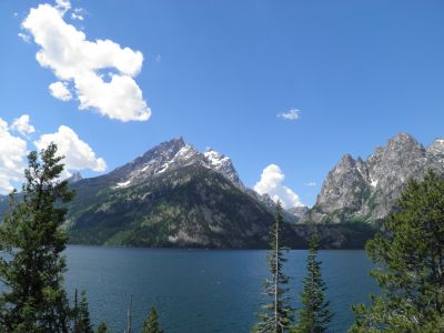 Jenny Lake with parts of Teton Range in the background
