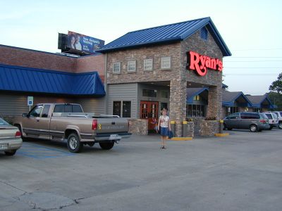 Dorte outside Ryan's in Opelousas