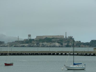 Alcatraz Island with the prison
