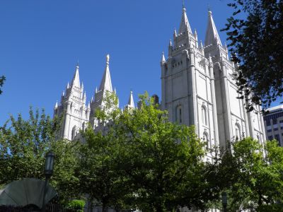 Temple of The Church of Jesus Christ of Latter-day Saints in Salt Lake City, Utah