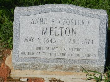 Ann Meltons gravsten