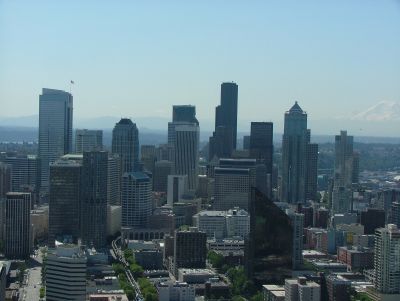 Seattle seen from Space Needle